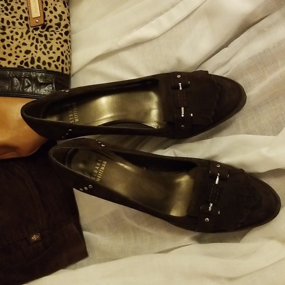 Sz 8 Brown Suede Stuart Weitzman Pumps - Picture 6 of 9